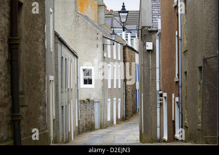 Stromness, eine wunderschöne historische Altstadt an der Südspitze von Orkney, Nordschottland Stockfoto