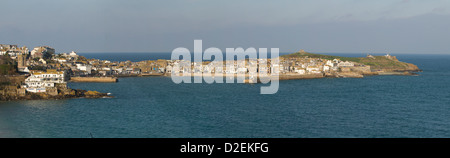 Panorama von St. Ives; Cornwall, UK Stockfoto