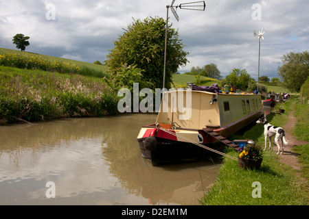 Oxford-Kanal bei Clayden, Oxfordshire Stockfoto