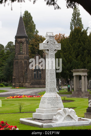 Südlichen Friedhof Grabstein von John Alcock Sir John William Alcock Stockfoto