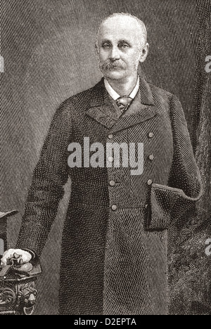 Oberst Sir Edward Ridley Colborne Bradford, 1. Baronet, 1836 – 1911. British Indian Army Officer, Generalkommissar. Stockfoto