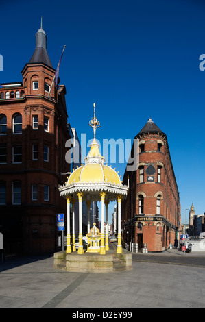 Jaffe-Brunnen mit gebisslose Bar, Victoria Street, Belfast, Nordirland Stockfoto