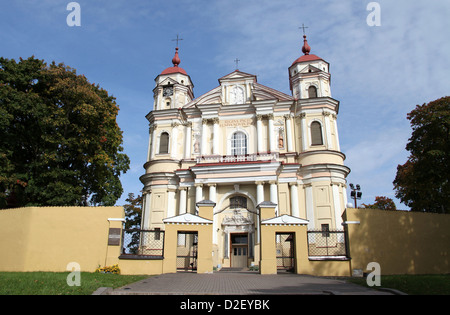 Kirche des Heiligen Petrus und Paulus in Vilnius Stockfoto