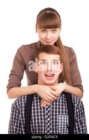 Spaß Porträt des Mannes ein paar Stockfoto