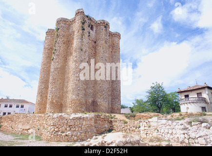 Schloss. Villarejo de Salvanes, Provinz Madrid, Spanien. Stockfoto