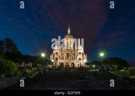 Die Basilika des Heiligen Herzen von Paris, allgemein bekannt als Basilika Sacré-Cœur, Paris, Türkei Stockfoto