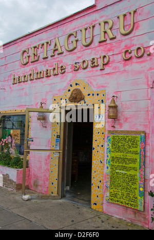 Geta Guru handgemachte Seife co. Store in Tarpon Springs, Florida Stockfoto