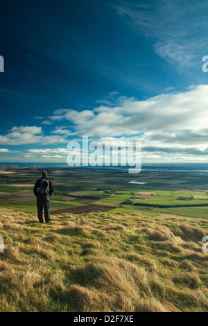 Die Tay-Mündung von Craigowl, die Sidlaws in der Nähe von Dundee, Tayside Stockfoto