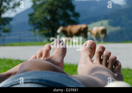 Urlaub auf dem Bauernhof Stockfoto