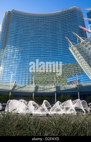 Die herrlichen Aria Resort and Casino at CityCenter in Las Vegas. Stockfoto