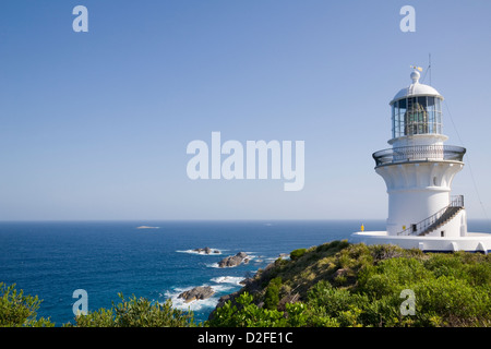 Australien, New South Wales, untere North Coast, Region der großen Seen, Myall Lakes National Park, Sugarloaf Point Lighthouse, Seal Rocks Stockfoto