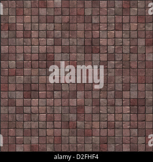extra große 3d Render Punk Mosaikboden Wand Stockfoto
