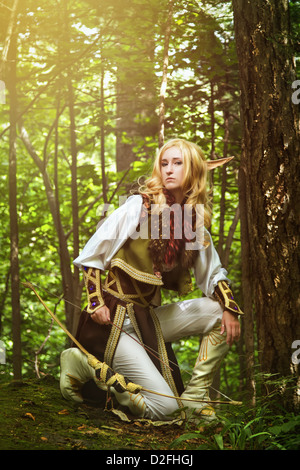 Elf aus dem Wald Stockfoto