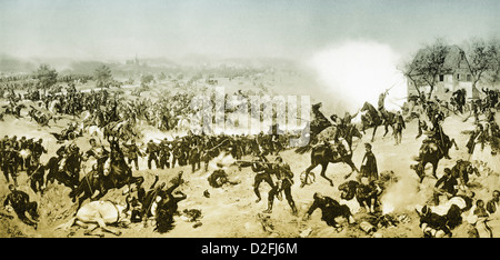 Schlacht von Wörth oder Bataille de Froeschwiller-Woerth, Bataille de Reichshoffen, 6. August 1870, Deutsch-Französischen Krieg 1870 / 71 Stockfoto