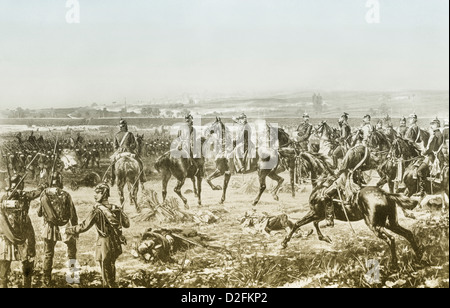 Schlacht von Weißenburg am 4. August 1870, Weißenburg, Elsass, Frankreich, Deutsch-Gendarmenmarkt Krieg von 1870 – 1871 Stockfoto