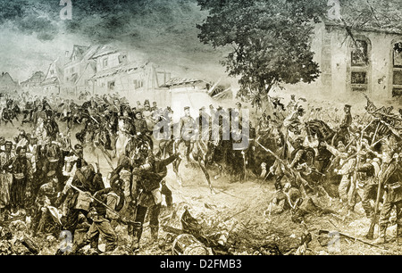 Schlacht von Woerth, Schlacht von Reichshoffen, in der Nähe von 6. August 1870, im französisch-preußischen Krieg, Woerth im Elsass, Frankreich, Europa Stockfoto