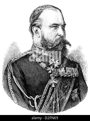 Karl Friedrich Wilhelm Ludwig IV. von Hessen und Rhein, 1837-1892, Großherzog von Hessen und Rhein, Deutschland Stockfoto