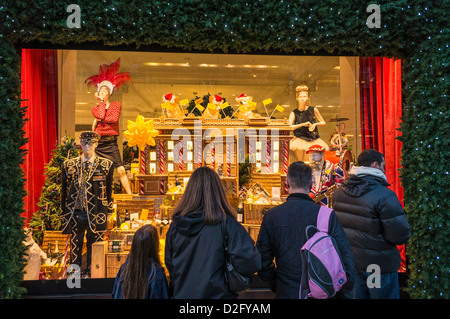 Selfridges Weihnachten Schaufenster Stockfoto