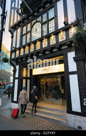 Liberty Store, London, Großbritannien - Eingang an der Regent Street Stockfoto