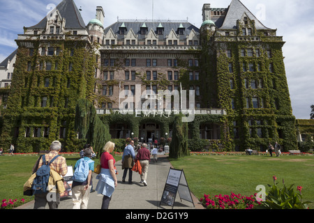 Fairmont Empress Hotel in Victoria auf Vancouver Island. British Columbia, Kanada Stockfoto