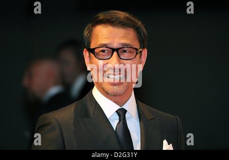 Genf, Schweiz. 22. Januar 2013. Japanischer Schauspieler Kiichi Nakai besucht bei IWC Race Night Dinner in Geneva.The Swiss watch Manufactur feierte seine neue Ingenieur-Kollektion sowie die Partnershipwith der Mercedes AMG Petronas Formula One Team. Foto: Frank Mai / picture Alliance / Alamy Live News Stockfoto