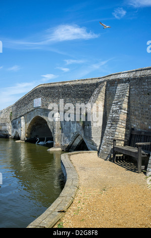 Brücke bei Potter Heigham auf dem Fluß Thurne Norfolk Broads UK Stockfoto