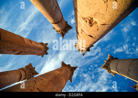 Artemis-Tempel, Jerash Stockfoto