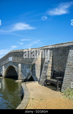 Brücke bei Potter Heigham auf dem Fluß Thurne Norfolk Broads UK Stockfoto