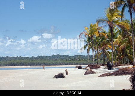 Südamerika, Brasilien. Una Beach im Bundesstaat Bahia Stockfoto