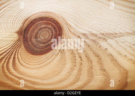 Holzstruktur mit Knoten für den Hintergrund. Nahaufnahme Stockfoto