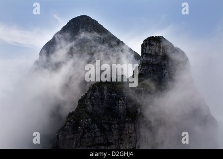 Die Gipfel der Las Mitras in Monterrey, Mexiko Stockfoto