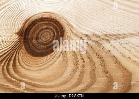 Hintergrund der Holzstruktur mit Knoten. Makroaufnahme Stockfoto