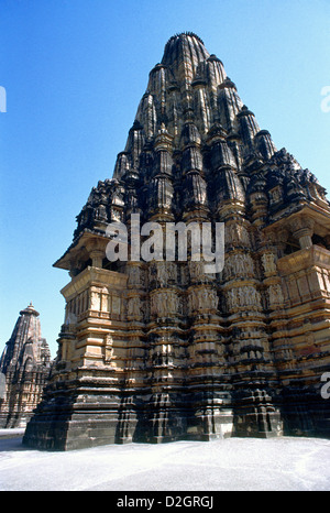 Khajuraho Indien Visvanatha Tempel Detail Stockfoto
