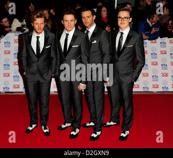 London, UK. 23. Januar 2013. McFly besuchen der National Television Awards 2013 London 02 Arena. Bildnachweis: Maurice Clements / Alamy Live News Stockfoto