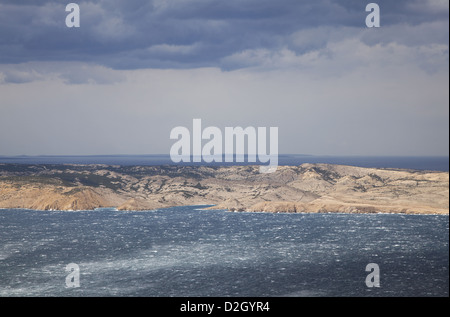 Fernsehreihe, Kvarner-Bucht; Kleine Insel, Kroatien, Kvarner, kleine Insel Lookout Stockfoto