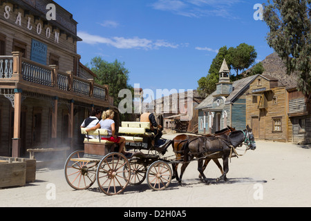 Texas Hollywood Film-Set, verwendet als Standort für den westlichen Film Once Upon a time in den Westen Stockfoto
