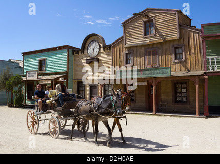 Texas Hollywood Film-Set, verwendet als Standort für den westlichen Film Once Upon a time in den Westen Stockfoto