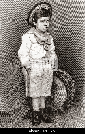 Nikolaus II., 1868 – 1918. Sehen Sie hier ab 3 Jahren. Letzter Kaiser von Russland, Großfürst von Finnland und titular König von Polen. Stockfoto