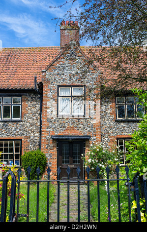 Traditionellen Backstein und Flint Country House in Potter Heigham Norfolk UK Stockfoto