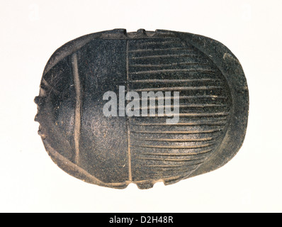 Ägyptische Kunst. Käfer-förmigen Amulett Symbol des Khepri, Gott des Sonnenaufgangs. Stockfoto