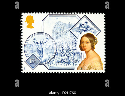 Britische 1987 commemorative Briefmarke zeigt eine junge Königin Victoria, UK Stockfoto