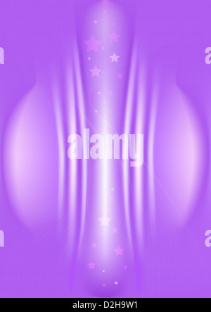 Transparente Sterne auf die abstrakte violetten Hintergrund. Stockfoto