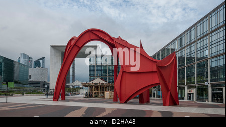 La Defense ist ein großen Geschäftsviertel von Paris Aire Urbaine in Frankreich Stockfoto