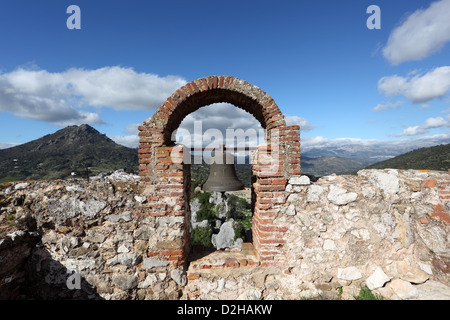 Ruine in der Stadt Gaucin, Andalusien, Spanien Stockfoto