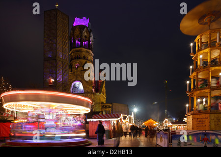 Berlin, Deutschland, Weihnachtsmarkt am Breitscheidplatz Stockfoto