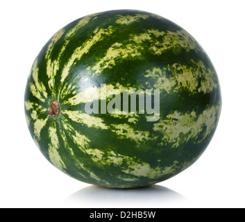 Wassermelone auf weißem Hintergrund. Frisch und süß Stockfoto
