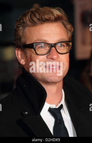 Simon Baker bei der Europäischen Premiere von "Ich gebe es ein Jahr" bei Vue West End, Leicester Square, London - 24. Januar 2013 Foto von Keith Mayhew/Alamy live-Nachrichten. Stockfoto