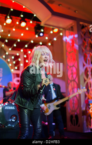 Cindi Lauper führt bei zum zweiten Mal am Out für Gleichheit Ball einmal im Jahr 2009 und wieder im Jahr 2013. Stockfoto