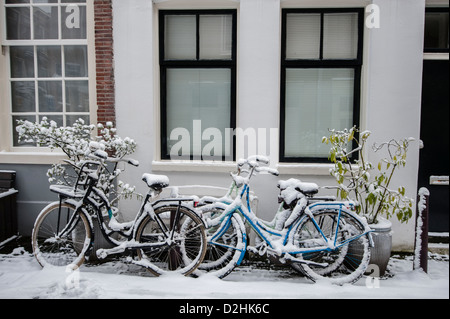 Das Jordaan-Viertel in Amsterdam ist sehr trendy und künstlerischen Bereich geworden, wo auch viele Expats leben wählen Stockfoto