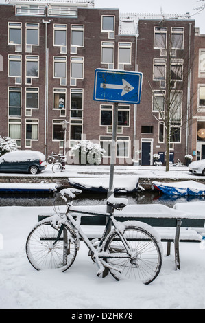 Das Jordaan-Viertel in Amsterdam ist sehr trendy und künstlerischen Bereich geworden, wo auch viele Expats leben wählen Stockfoto